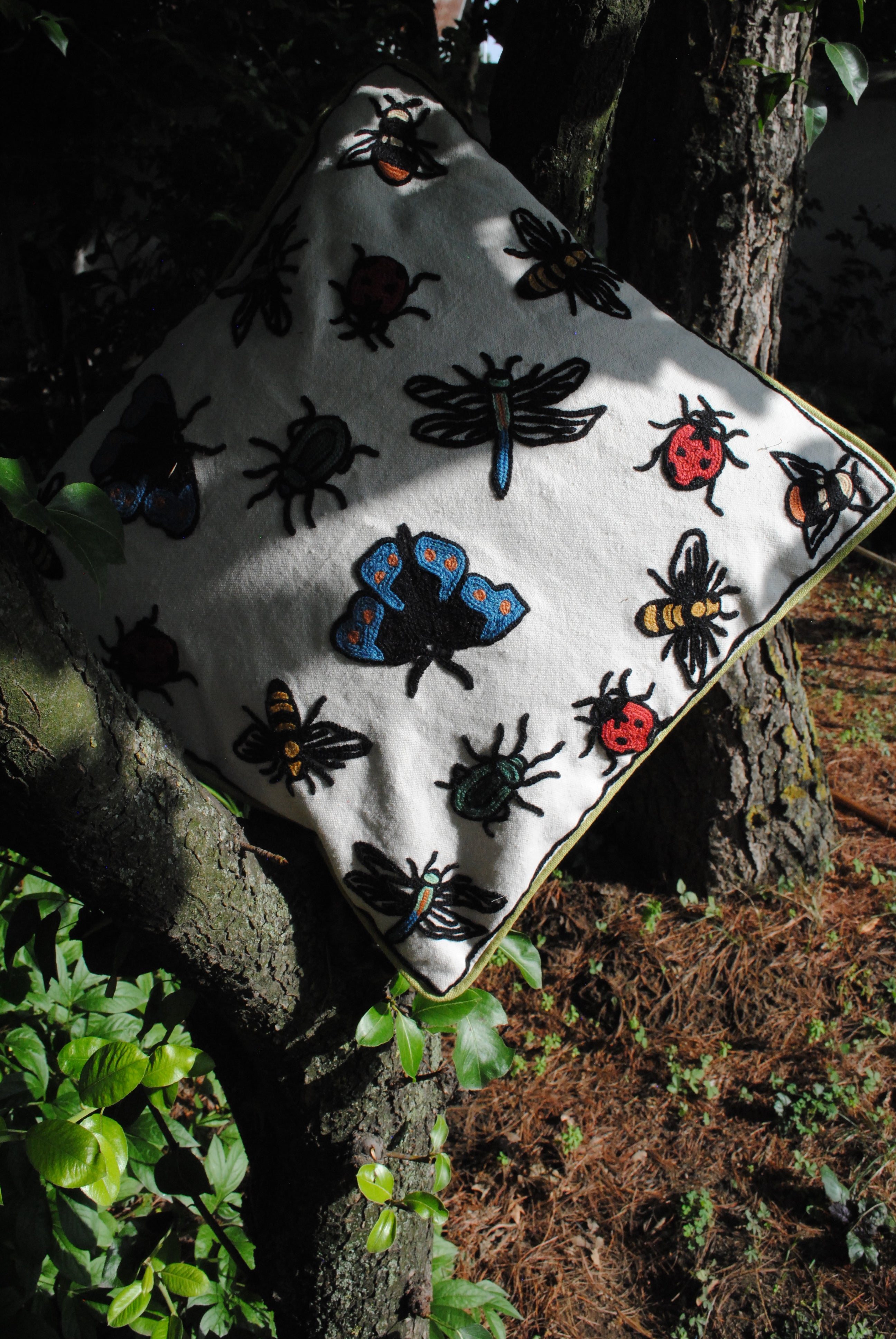 Kyem Hand Embroidered Cushion Cover