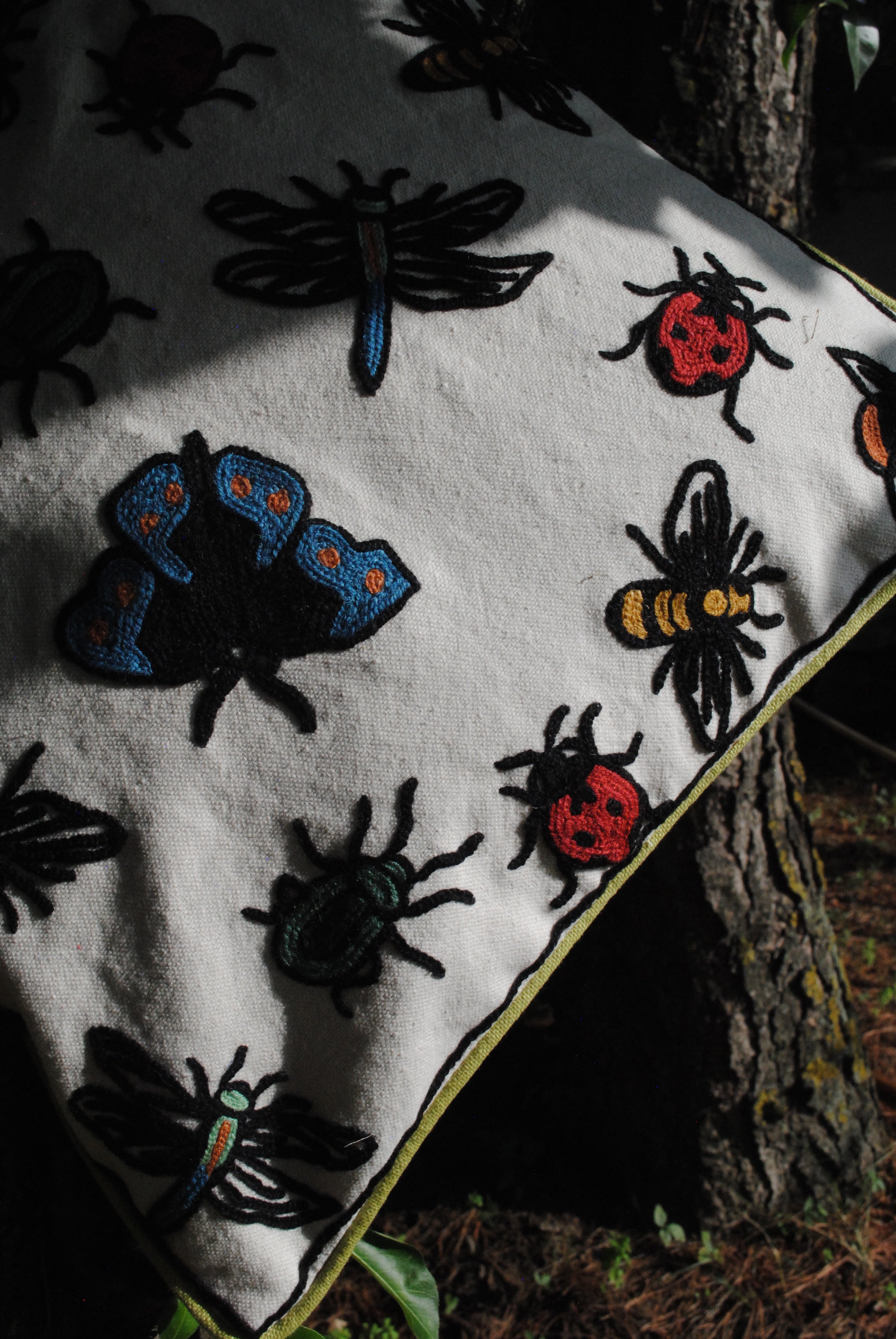 Kyem Hand Embroidered Cushion Cover