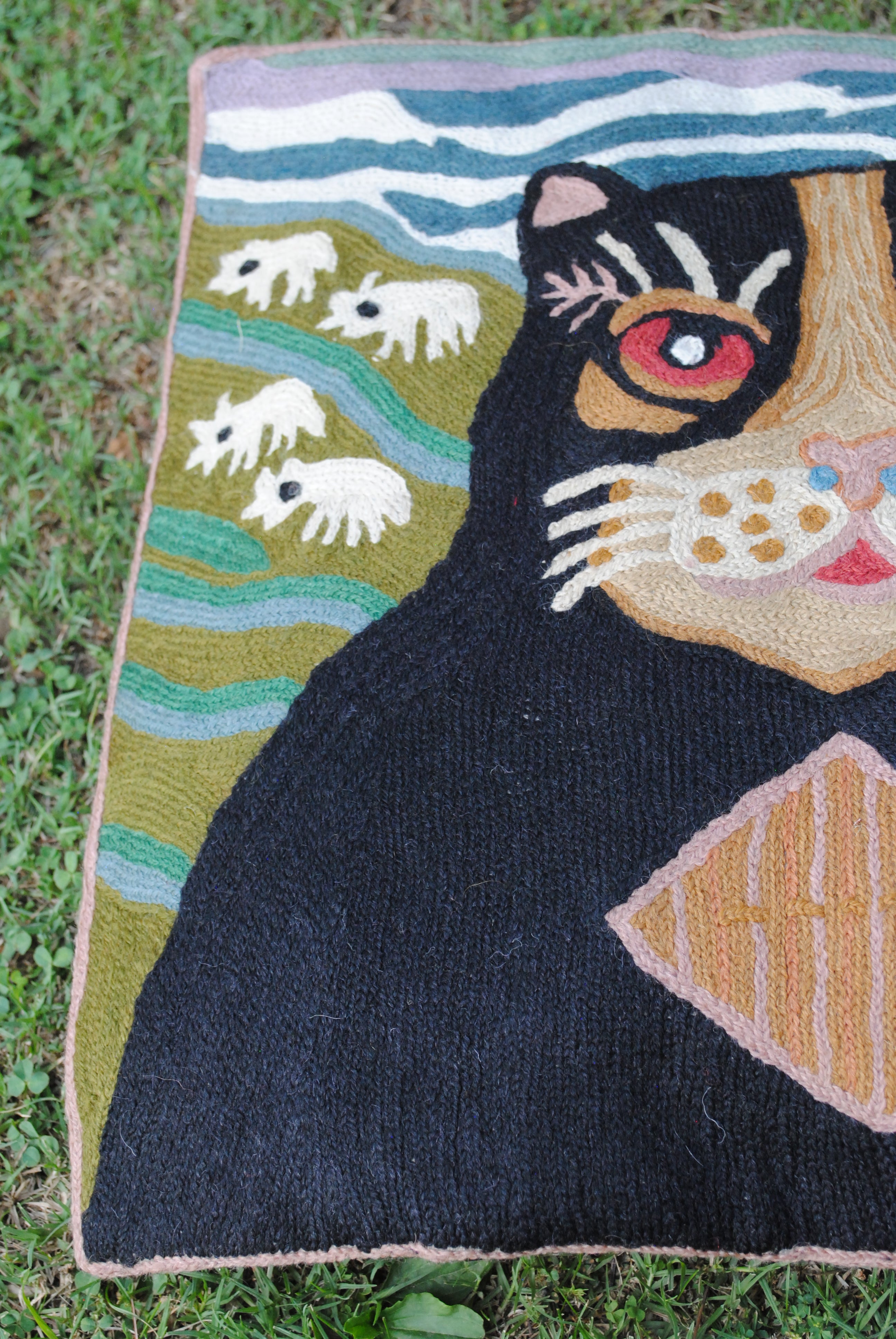 Byaer Hand Embroidered Cushion Cover