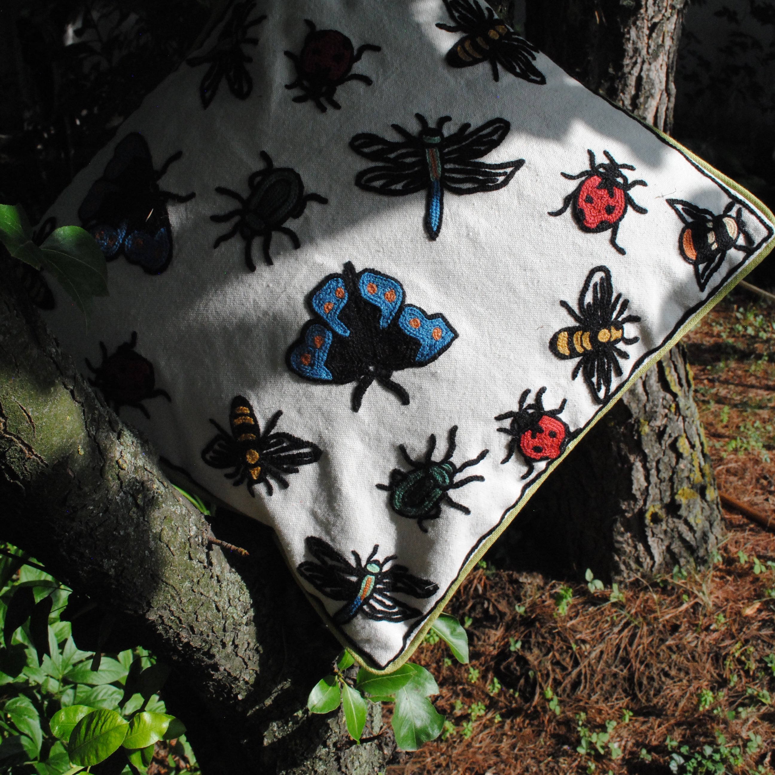 Kyem Hand Embroidered Cushion Cover