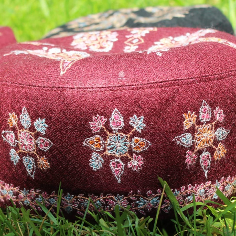 Sonth x Sozni Caps - Hand-embroidered Pashmina Caps
