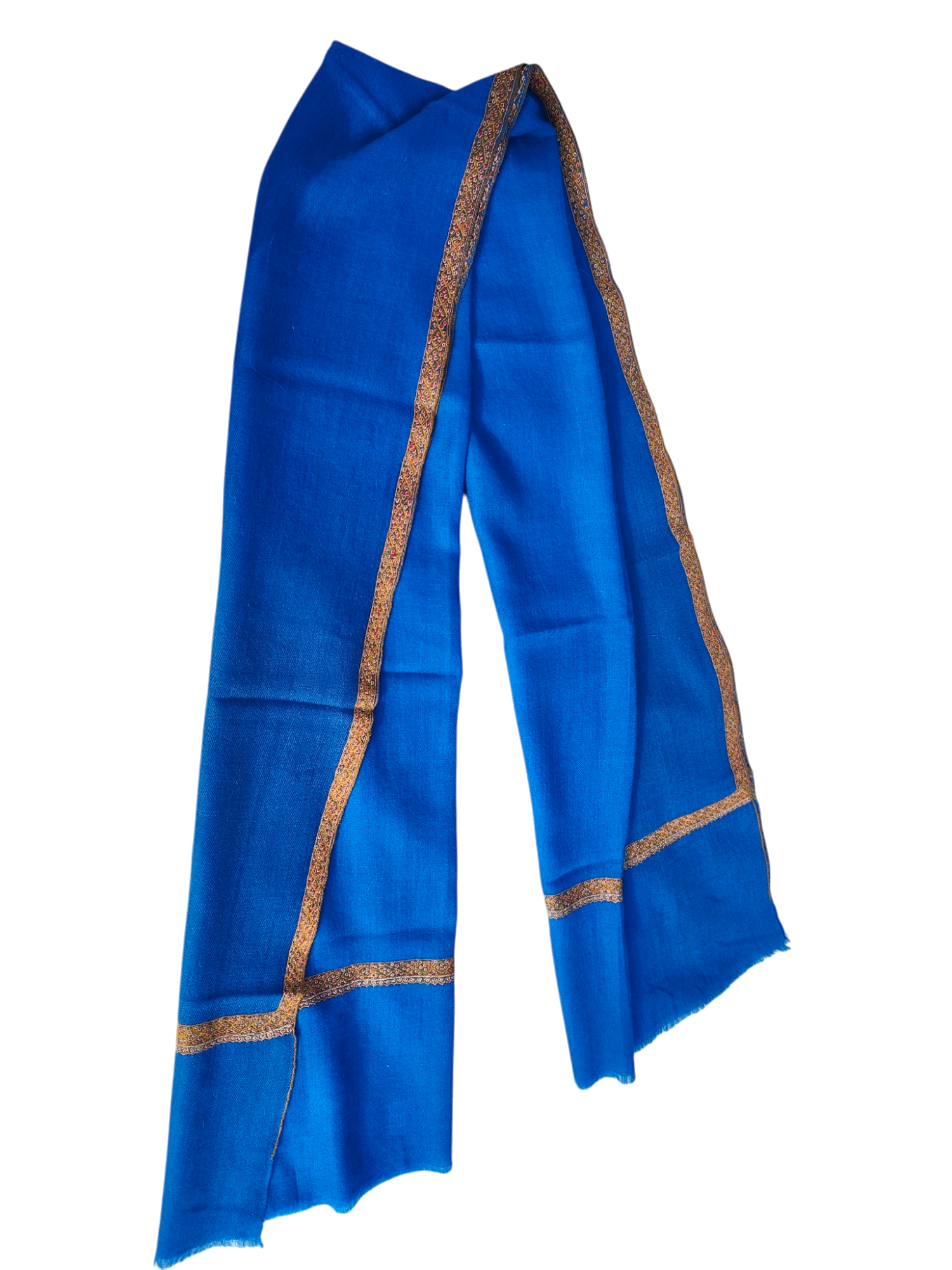 Hashidaar Blue -Sozni Cashmere- Stole