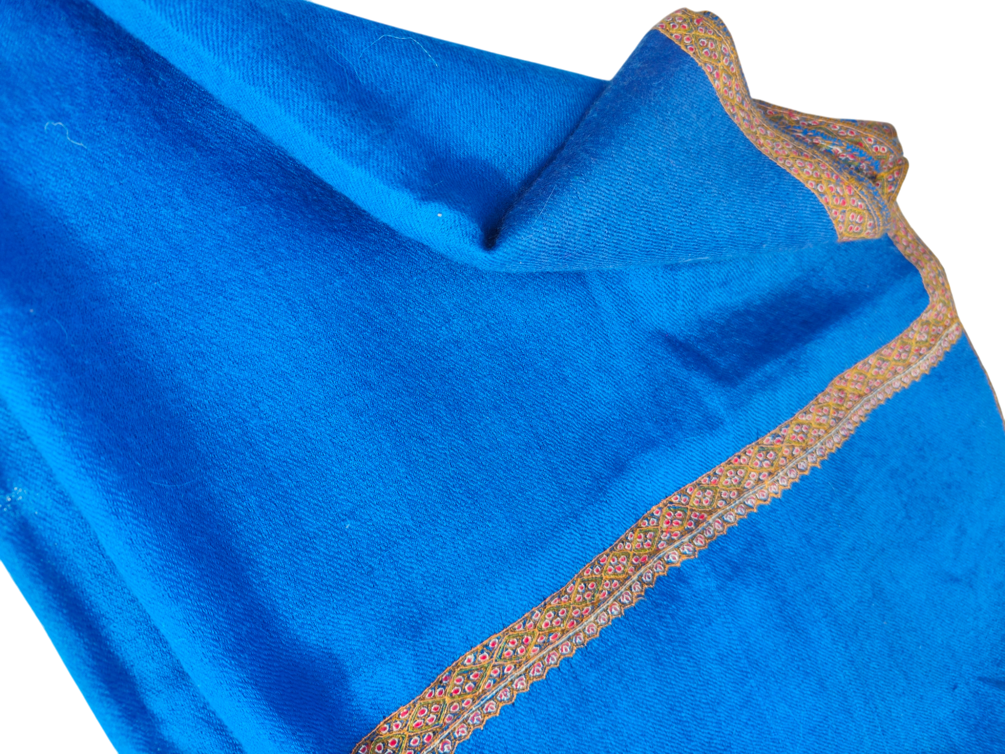 Hashidaar Blue -Sozni Cashmere- Stole