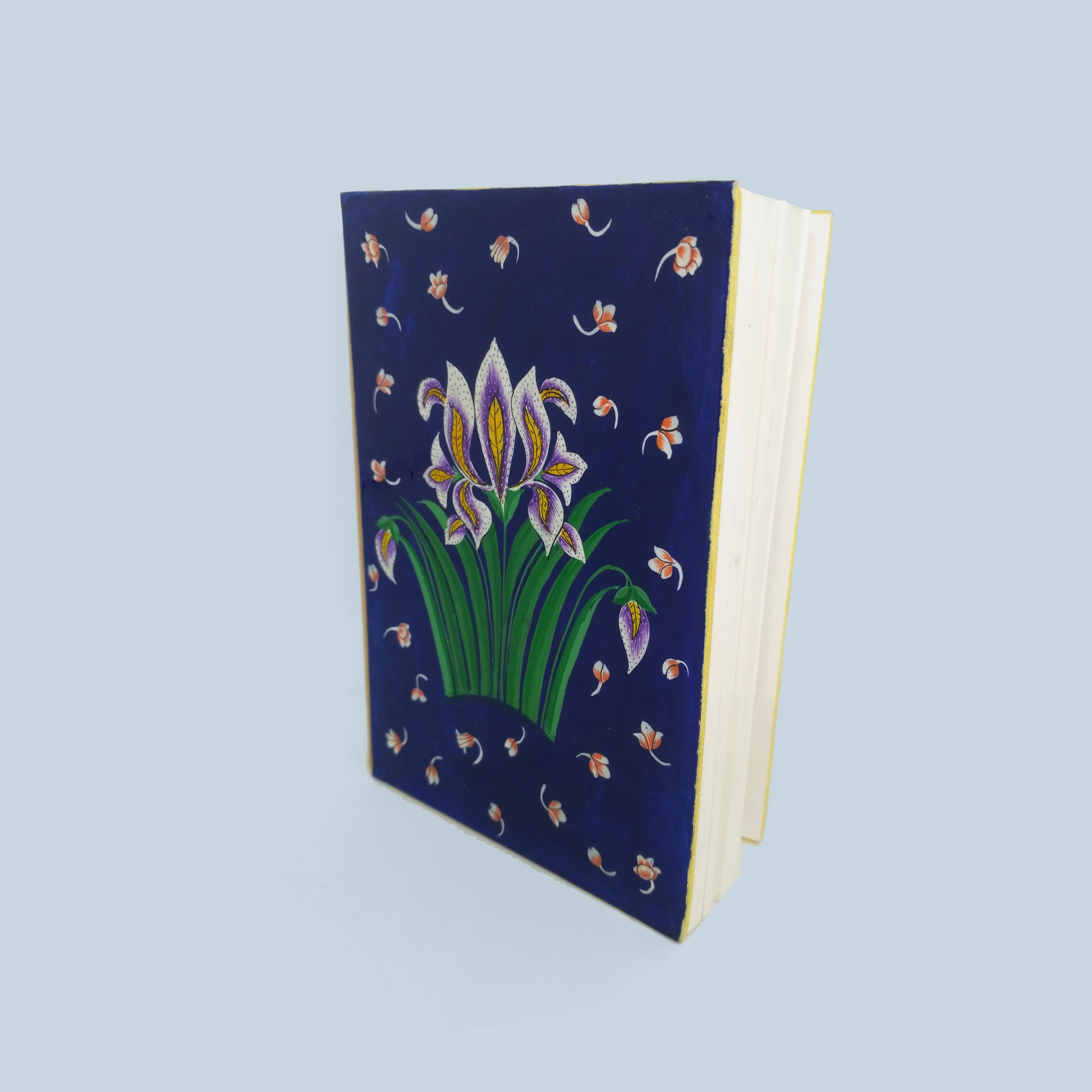 Iris - Hand-Painted A6-size Notebook